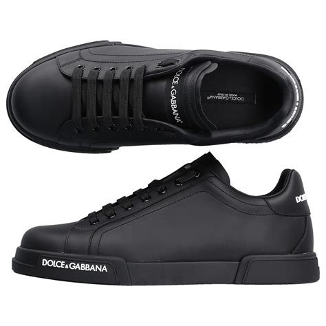 dolce gabbana shoes mens black|dolce and gabbana sneakers men's.